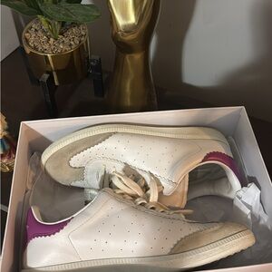 Isabel Marant Classic Sneaker-White & Fusia